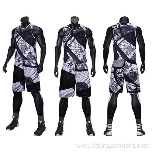 Men`s Basketball Uniform Team Shirt and Shorts Set